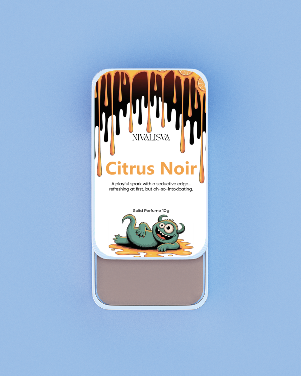 Citrus Noir Solid Perfume – Fresh, Mysterious, and Unforgettable!